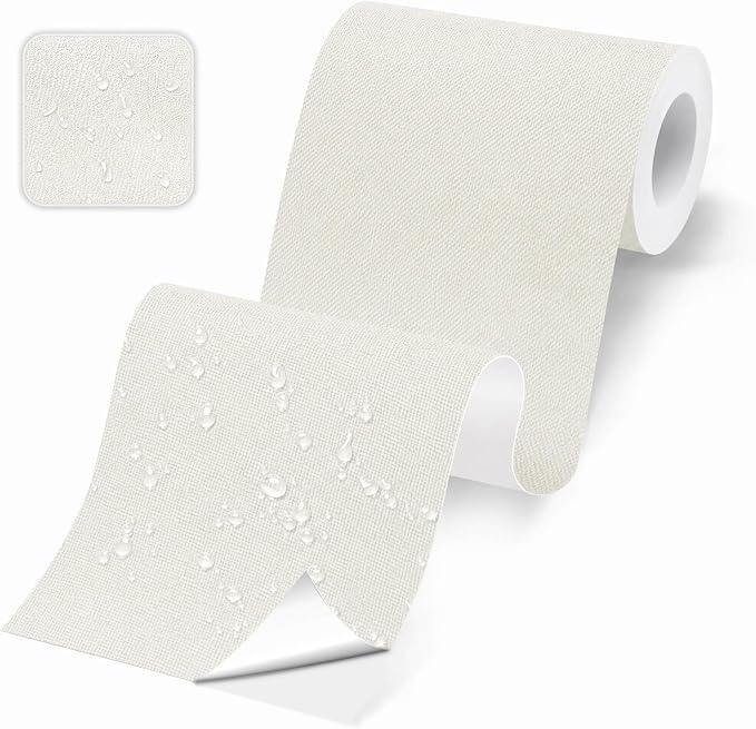 Canvas Repair Tape, Heavy Duty Waterproof Self-Adhesive Fabric Repair Patch for Tent, Sofa, Boat Covers, Chairs, Awning & Camping Outdoor Gear, 3.9"x79", White