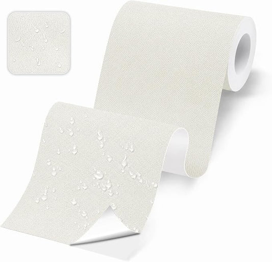 Canvas Repair Tape, Heavy Duty Waterproof Self-Adhesive Fabric Repair Patch for Tent, Sofa, Boat Covers, Chairs, Awning & Camping Outdoor Gear, 3.9"x79", White