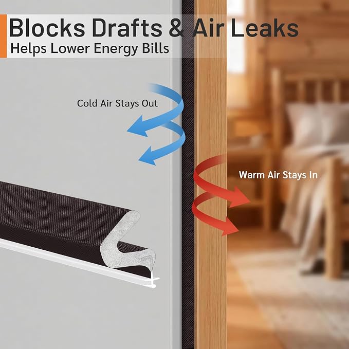 19.7FT Kerf V‑Shaped Weather Stripping Door Seal, Press‑in Seal for Pre‑Cut Slot Doors, Not Self‑Adhesive, Soundproof Draft Blocker for Exterior Front Doors, Fits Large Gaps, Easy DIY Install (Brown)
