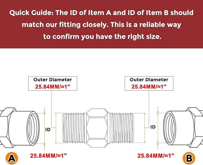 Pack of 10, 3/4" MNPT to 3/4" MNPT Solid Brass Hex Nipple Hose Connectors W/Sealing Tape, Male Pipe Adapter for Pipe Leak Repair, Bathroom Remodeling, Tool Extensions, Compression