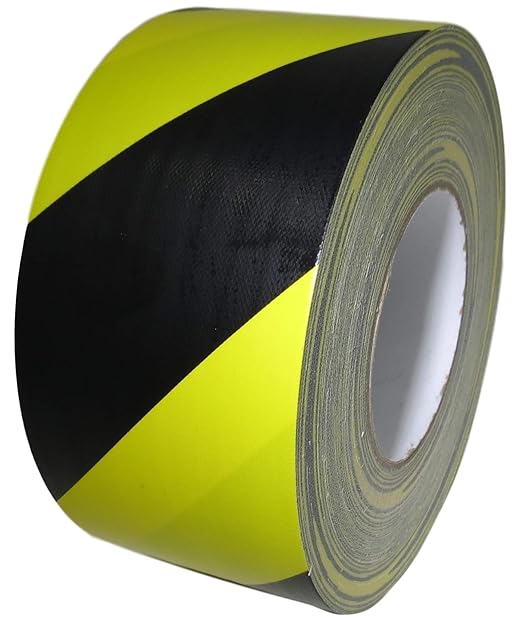 GGR Supplies T.R.U. CDT-36 Industrial Grade Duct Tape. Waterproof and UV Resistant. Multiple Colors Available. 60 Yards. (Stripped Black/Yellow, 3 in.)