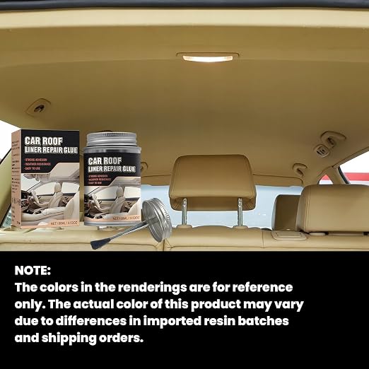 Car Headliner Adhesive,Headliner Repair Glue,Upholstery Glue for Cars,Car Roof Liner Quick Repair Adhesive Glue,Car Roof Fabric Adhesive, Suitable for Automotive interiors, Fabric, Leather(100ml)