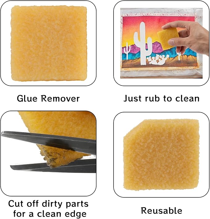 WHTCHSU 1 Pcs Glue and Residue Eraser Rubber Cement Cleaner for Removing Adhesive and Residues from Paper Plastic and More