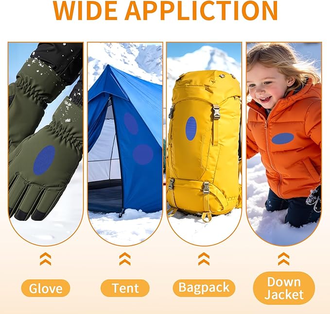 Waterproof Self-Adhesive Fabric Repair Tape - Tent Repair Kit,4pcs Nylon Fabric Patches for Jacket, Clothes, Puffer Down Jacket,Sleeping Bag, Outdoor Gear Tenacious Repairs Tape, RoyalBlue