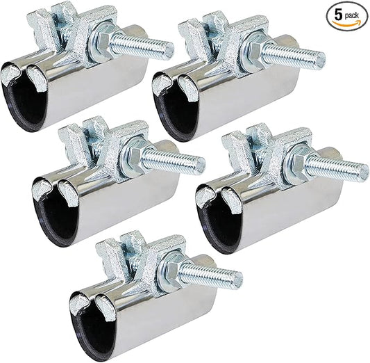 Highcraft Pipe Repair Clamp 2-1/2'', IPS Single Bolt, 3” Long, Stainless Steel (5 Pack)