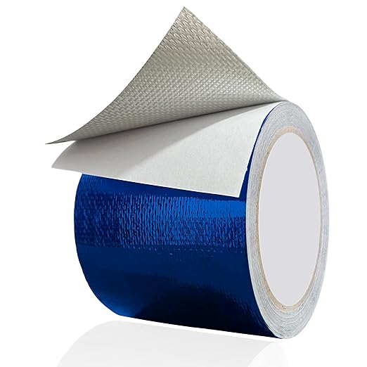 WaterproofRepair Tape for Fabric, 3.1IN x24.6FT, Heavy Duty Outdoor Repair Tape, for RV Roof, Tarp, Tent, Sail and Boat Cover Outdoor Repair Patch, Multipurpose Awning Repair Tape (Blue)