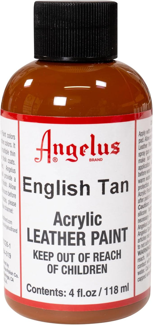 Angelus Acrylic Leather Paint, 4 Fl Oz (Pack of 1), English Tan