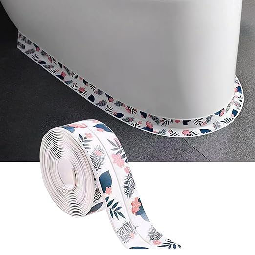 Self Adhesive Sealing Tape, Bathroom Waterproof Sealing Strip, Traditional Sealant Substitute, Suitable for Kitchen, Bathtub, Bathroom, Wall Corner, Decoration and Renovation (C, 1.5" x 10Ft)