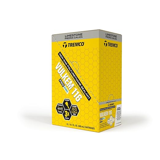 Tremco Vulkem 116 Polyurethane Sealant 10.1 oz. (12, Limestone, Case)