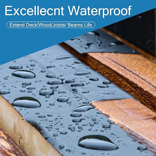 Deck Joist Tape 3''x50', 2 Pack Butyl Adhesive Tape for Decking Protection, Waterproof Joist Tape- Ideal for Wood & Metal, Outdoor Construction Use
