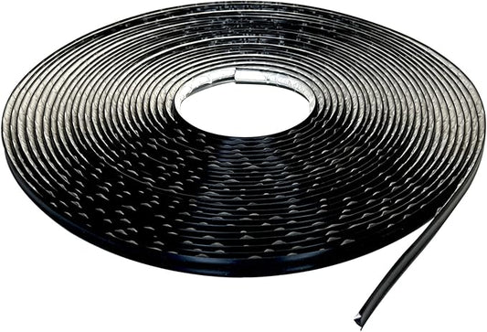 InstaTrim Peel & Stick Flexible Caulk Tape & Trim, Easy to use, self-Adhesive, Caulk sealant for Floors, Doors, Windows, counters, tubs and More - Made in USA, 1/2 inch x 50 feet, Black