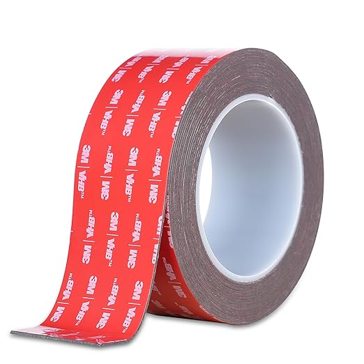 Double Sided Tape Heavy Duty, Waterproof Mounting Foam Tape, 16.5ft Length, 2.36in Width, High Temperature Resistant Adhesive Tape for Car, LED Strip Light, Office Decor, Uses VHB 5952 Raw Material
