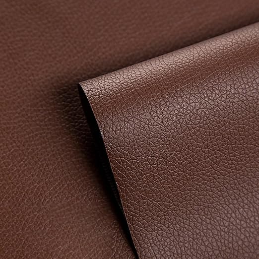 Self Adhesive Leather Repair Patch Light Coffee Faux Leather Fabric 19.7 x 54 Inch Leather Repair Tape Kit for Upholstery, Furniture, Couch, Sofa, Car Seats, Chairs