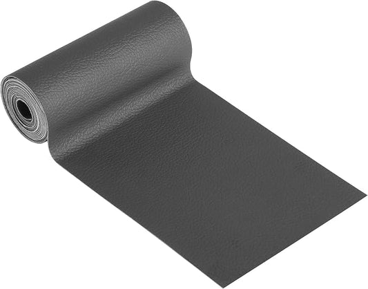 YAFLC Leather Repair Patch for Furniture, 4" x 63" Self Adhesive Leather Repair Kit Vinyl Repair Tape for Car Seat Sofa Jackets Couches Chair Dark Grey