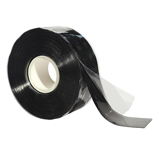 Self-fusing Silicone Tape Pro Black, 1Inch x 20-Feet, 20mils Extreme Silicone Repair Pipe Tape for Electrical, Radiator Hose, Garden Hose, Coax Plumbers Water Seal and Stretch Tape