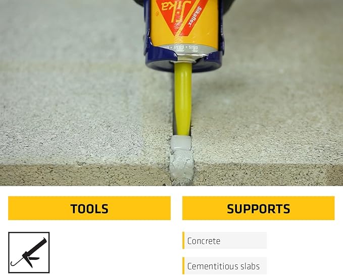 Sikaflex Self Leveling Polyurethane Sealant, Gray | Accelerated Curing | For Concrete Joints | Horizontal Application | 10.1 fl oz (4-Pack)