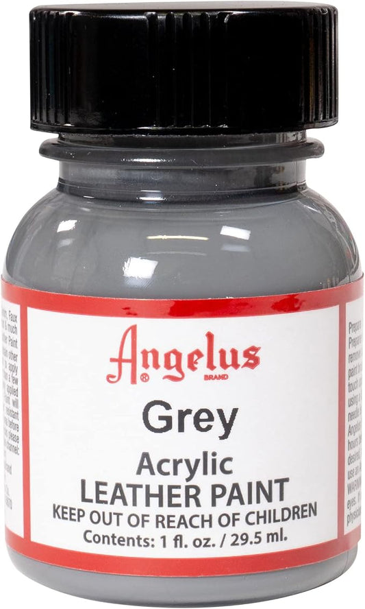 Angelus Acrylic Leather Paint, Grey, 1 oz.