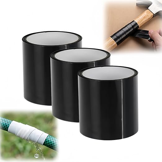 Self-Fusing Waterproof Patching Tape, Patch Tape for Repairing Pipe & Hose Leaks and Bucket Holes