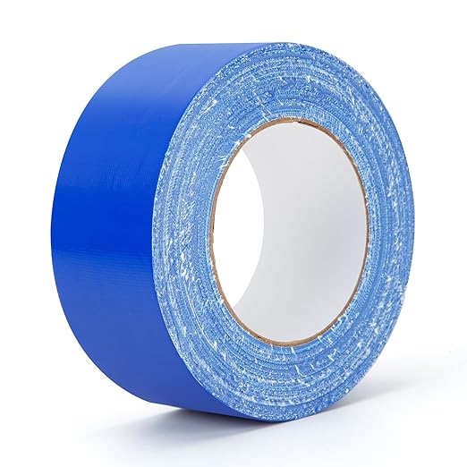 Blue Duct Tape Heavy Duty Waterproof, 40 Yards X 2 Inch, 9 Mils Thickness Strong Adhesive Sticky, No Residue, Easy Tear by Hand for Home Repairs Indoor Outdoor Crafts Packing HVAC and Construction
