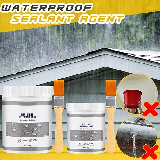 Waterproof Anti-Leakage Agent, Super Invisible Waterproof Transparent Anti-Leaking Insulation Sealant, Multi-Surface Leak Repair Coating Strong Bonding Sealant (30ml)