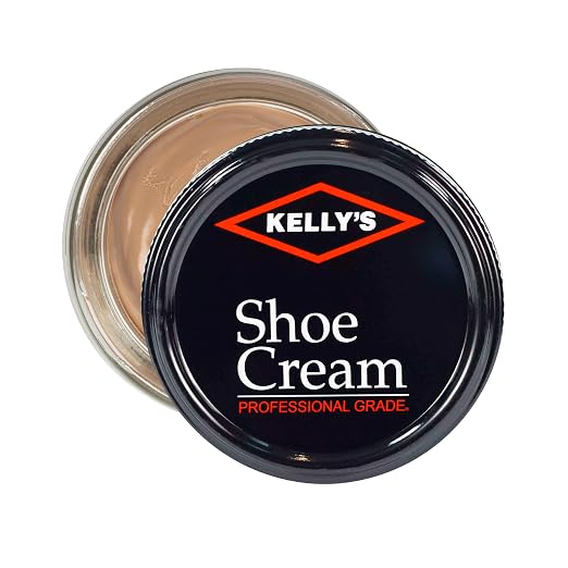 Kelly's Beige Taupe Shoe Polish 1.5 oz - Professional Leather Shoe Cream