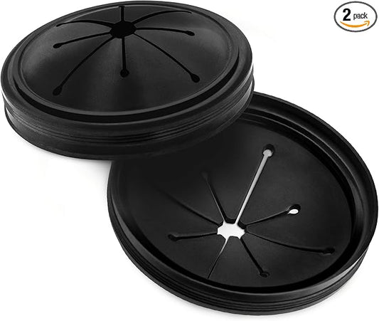 2 PCS Garbage Disposal Splash Guard Sink Baffle, Food Waste Disposer Parts Accessories, Multi-function Drain Plugs for Garbage Disposals, 3 3/8 Inch by CLEESINK