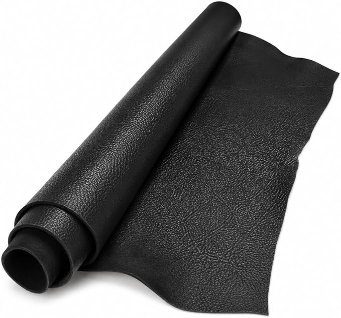 REED Leather HIDES - Cow Skins (40 Square Foot, Black) | Arts and Crafts