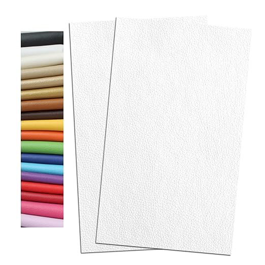 Sofa Repair Self Adhesive Leather Tape Patch Strong Adhesive Car Seat Furniture Repair Patches High Low Temperature Wear Waterproof Resistant(5.9 x 9.8 inch/2pcs, White)