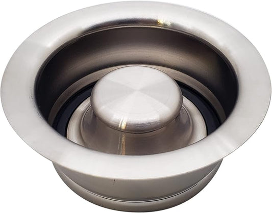 Westbrass D2089-20 4-1/4" Kitchen Sink Waste Disposal Drain Flange and Stopper, Stainless Steel