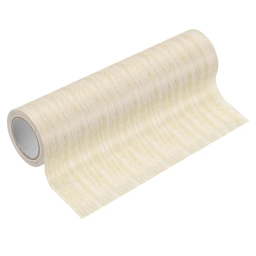 PATIKIL Wood Grain Tape 7.9" x 15 Ft, Self-Adhesive Wood Texture Repair Tape Realistic Wood Effect Contact Paper Patch for Furniture Cabinets Floor Walls Home Decoration, Light Yellow Oak