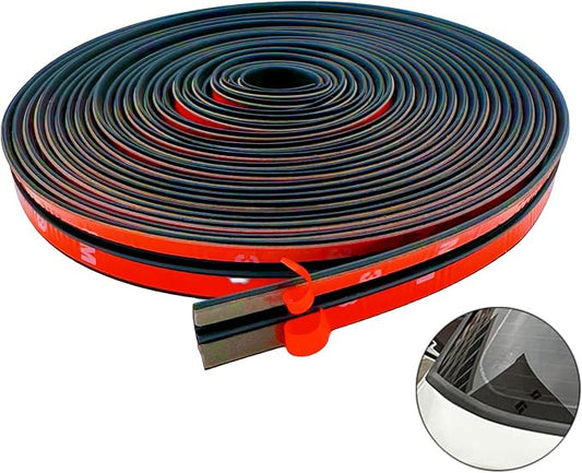 16.4 Ft Windshield Rubber Seal Car Weather Stripping Trim T Shape Sealing Strip for Car Front Rear Windshield(14mm)