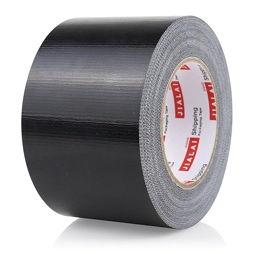 Wide Duct Tape, Industrial Grade 30Yards (90 ft) Wide Tape Duct 3 Inch, 9 Mil Heavy-Duty, Waterproof, Strong, Flexible, No Residue, for Crafts & Home Improvement (Black, 3'' x 90ft)