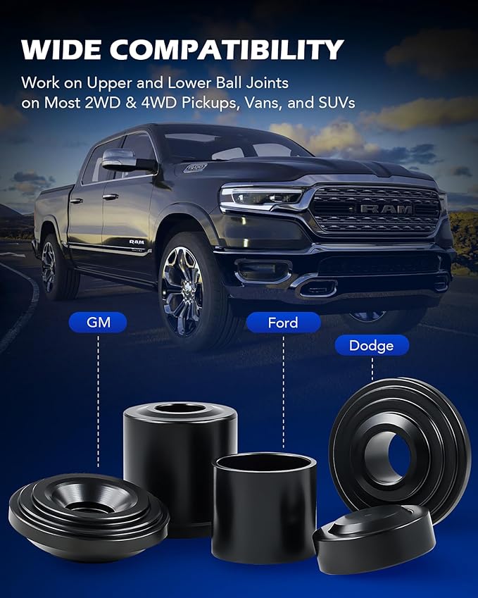 Orion Motor Tech Ball Joint Press Kit, 21-Piece Master Ball Joint Removal Tool with C-Frame, Heavy-Duty Brake Anchor Pin U Joint Ball Joint Press Tool for 2WD and 4WD Cars