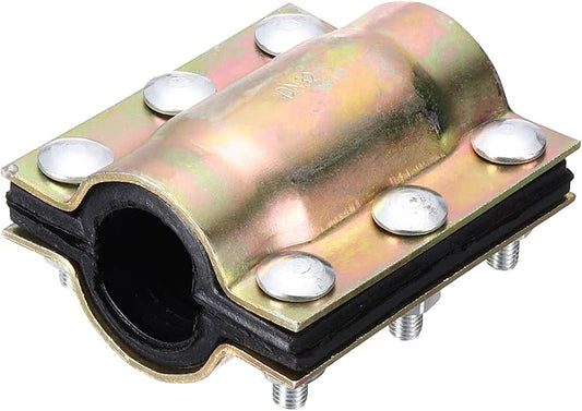 Water Pipe Repair Clamp, 4.72 Inch Length, 1-5/8 Inch ID Carbon Steel Leak Sealer Clamp, Leak Stoppers Pipe Repair Kit for 41mm OD PE PVC PPR Steel Iron Pipes