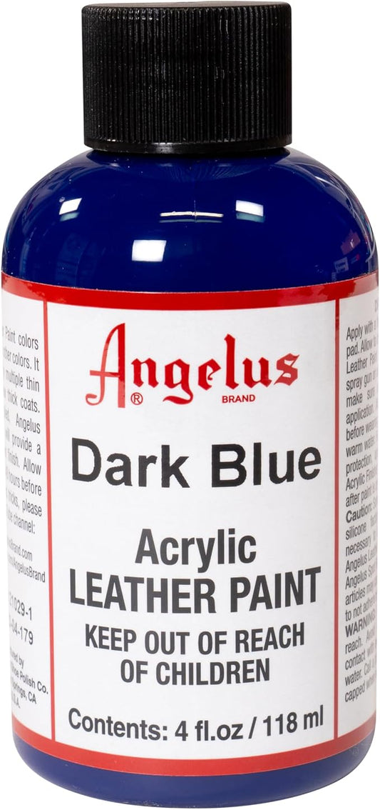 Angelus Acrylic Leather Paint, 4 Fl Oz (Pack of 1), Dark Blue