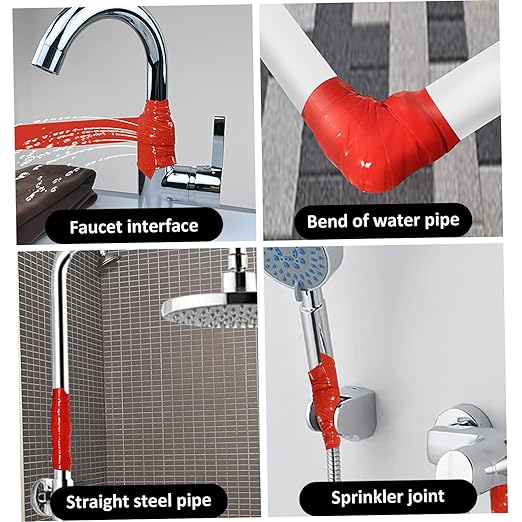 ULTECHNOVO PVC Waterproof Repair Tape Self-Adhesive Duct Tape for High Pressure for Home and Outdoor Use