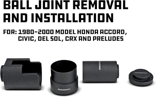 Powerbuilt Honda Lower Ball Joint Adapter Kit, Remove Replace Install Ball Joints, Brake Anchor Pins Service Set - 641321