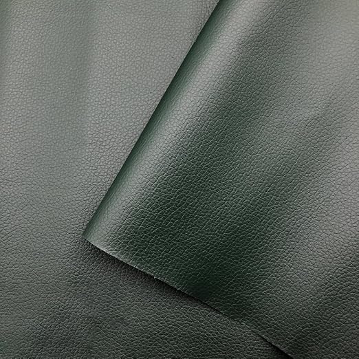 Self Adhesive Leather Repair Patch Dark Green Faux Leather Fabric 19.7 x 54 Inch Leather Repair Tape Kit for Upholstery, Furniture, Couch, Sofa, Car Seats, Chairs
