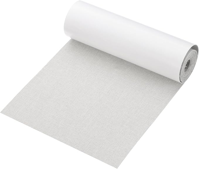 PATIKIL 70x6.2 Inch Linen Repair Tape, Repair Fabric Patch Self Adhesive Couch Patch Line Repair Patch for Furniture Sofa Car Seats Office Chairs, Light Gray