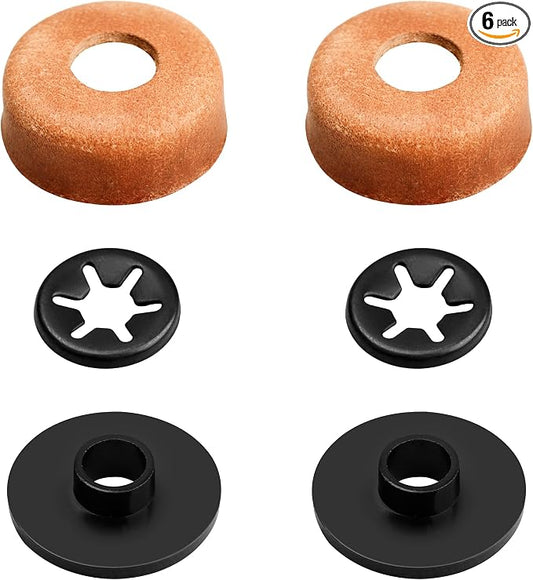 3000005094 Compatible Replacement Pump Cup Kit for Coleman Lanterns & Stoves – Includes Leather Pump Caps, Metal Nuts, and Plastic Caps for Airtight Seal