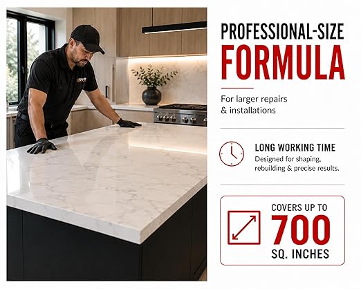 Instant Install 29 Permanent Repair of Every Color & Type of Stone & Tile - Now Available with Tints & Tools as II29 Complete 4oz or 20oz Kits - Chips & Cracks - Rebonds & Rebuilds - Dry in 29 Minutes