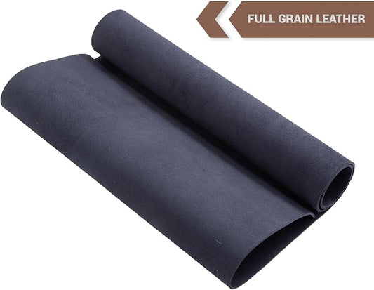 Shkira 12''X24'' Genuine Dark Blue Leather Sheets for Crafts - Square 2.0MM Thick Genuine - Thick Cowhide Pieces Square - Leather Sheet for Arts