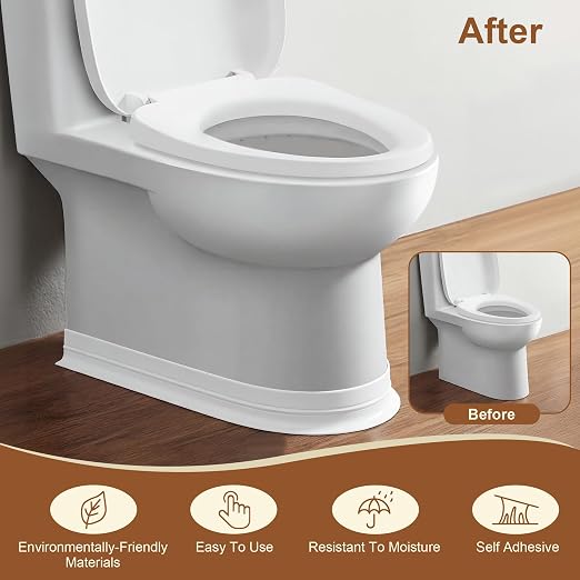 Waterproof Caulk Tape Sealing Self Adhesive for Bathroom，1.5" x10.8ft White | Caulk Strip for Tub Bathtubs Shower Toilets Sink Kitchen Countertop Wall, Stick Easy Install & Renters-Friendly