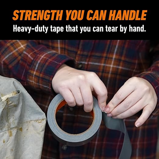 Gorilla Tape, 1.88 in x 30 yd, Silver (Pack of 6) - Duct, Utility, Triple Layer Strength, Indoor & Outdoor, Weather Resistant Shell