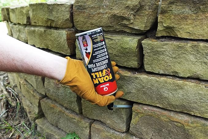 Red Devil 0916 Spray Foam & Fill Landscape Adhesive Foam, 12 oz. , Black
