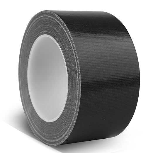 Black Duct Tape Heavy Duty, 1.88 Inch x 35 Yard Waterproof Strong Adhesive Duct Tape for Indoor Outdoor Repairs Tear by Hand, 1 Roll
