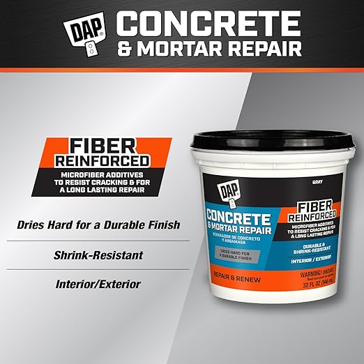 DAP Concrete and Mortar Repair, Gray, 32 oz (7079834611)