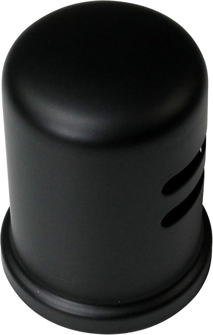 Westbrass R200-1-25-62 1-3/4" x 2-3/4" Solid Brass Air Gap Cap Kit, Skirted, Matte Black (25-Pack)