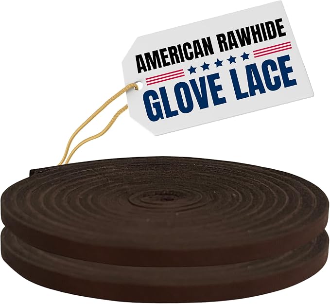 Covey Baseball Glove Lace Kit - 72-Inch Laces for Repair and Relacing | Premium American Rawhide Leather 3/16" Width - Universal Fit for Softball and All Mitt Brands