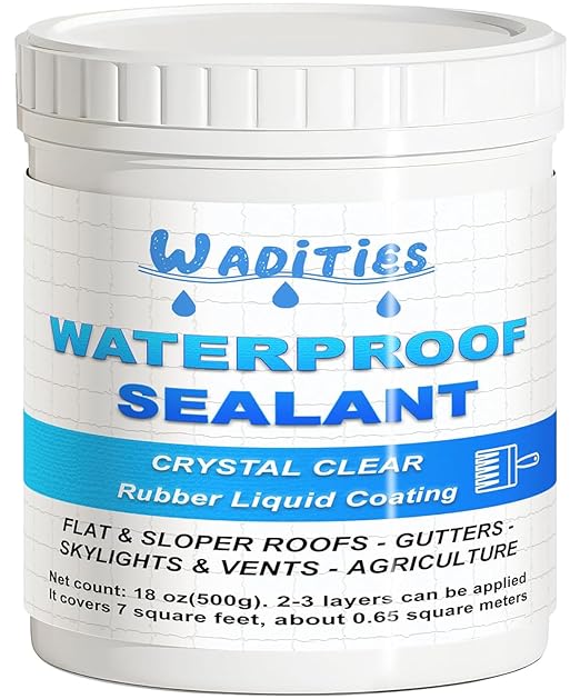 Invisible Waterproof Agent 500g(18oz), Wall Bathroom Roof Waterproof Coating, Transparent Repairing Leak Sealant for Indoor & Outdoor